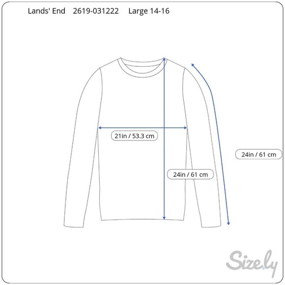 Lands End Pullover Fleece Sweatshirt Large 14-16 Teal Blue White Diamond 1/4 Zip - Picture 8 of 12